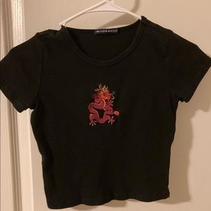 Brandy Melville black crop top